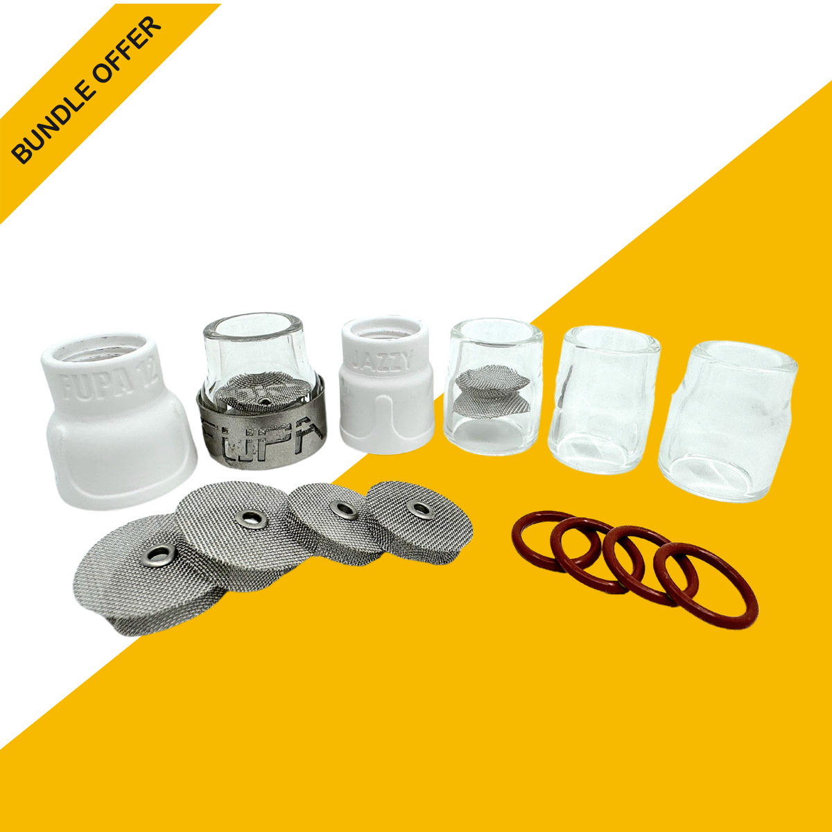 Weldmonger® Furick Cup Bundle, Cup Sizes 7,8,10,12 W/ Spare 3/32 Diffu