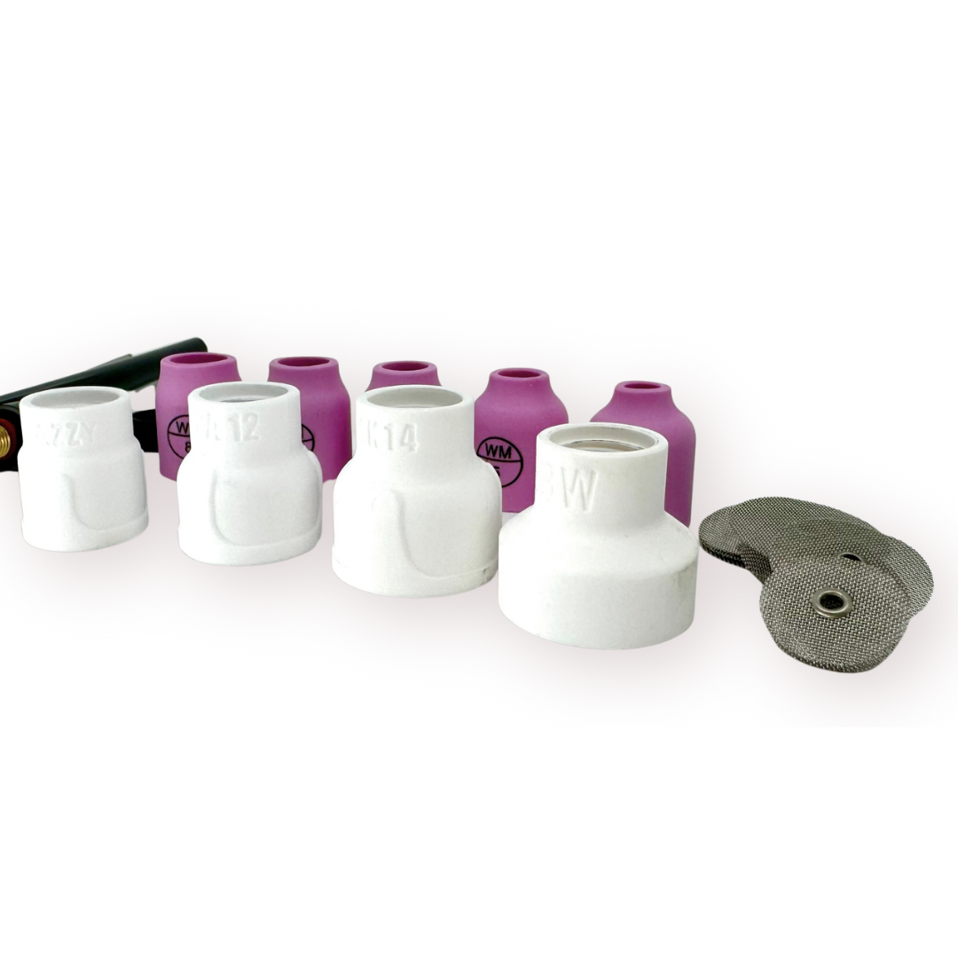 Weldmonger® Navigator Ceramic Gas Lens Kit for 9/20 Style Torches
