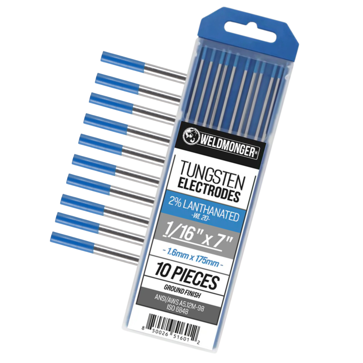 Weldmonger® 2% Lanthanated Tungsten, 10 Pack