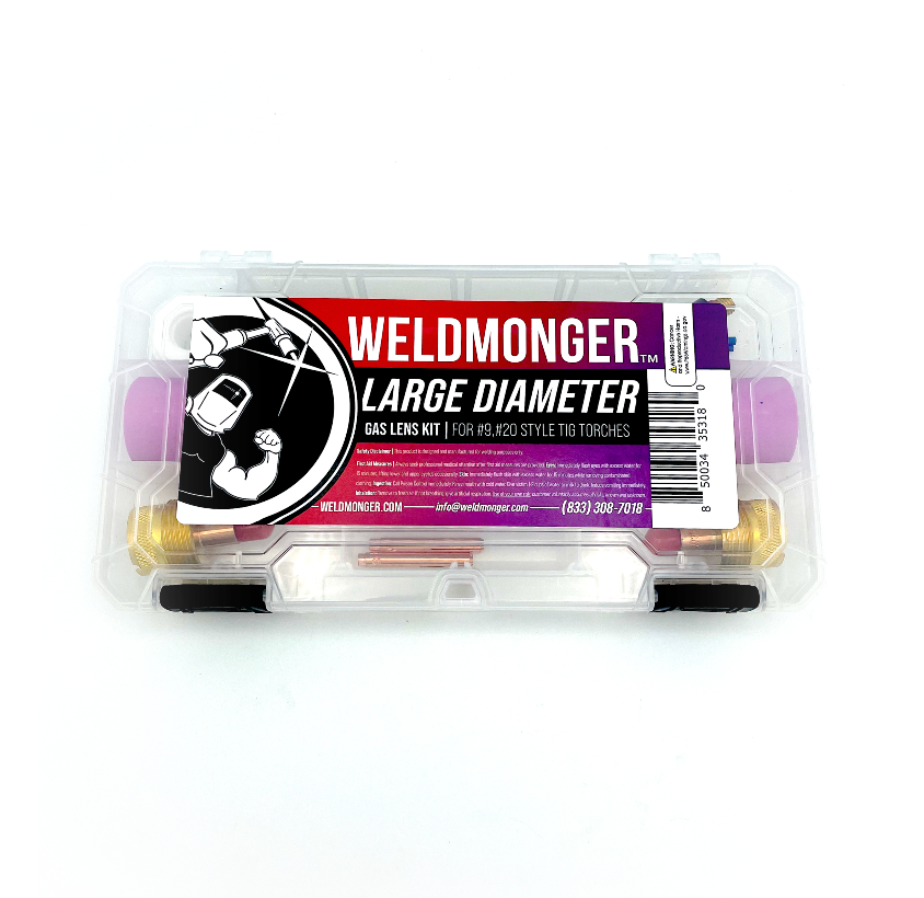 NEW! CK Worldwide / Weldmonger® Large Diameter Gas Lens Kit (for 9, 20 Style Torches)