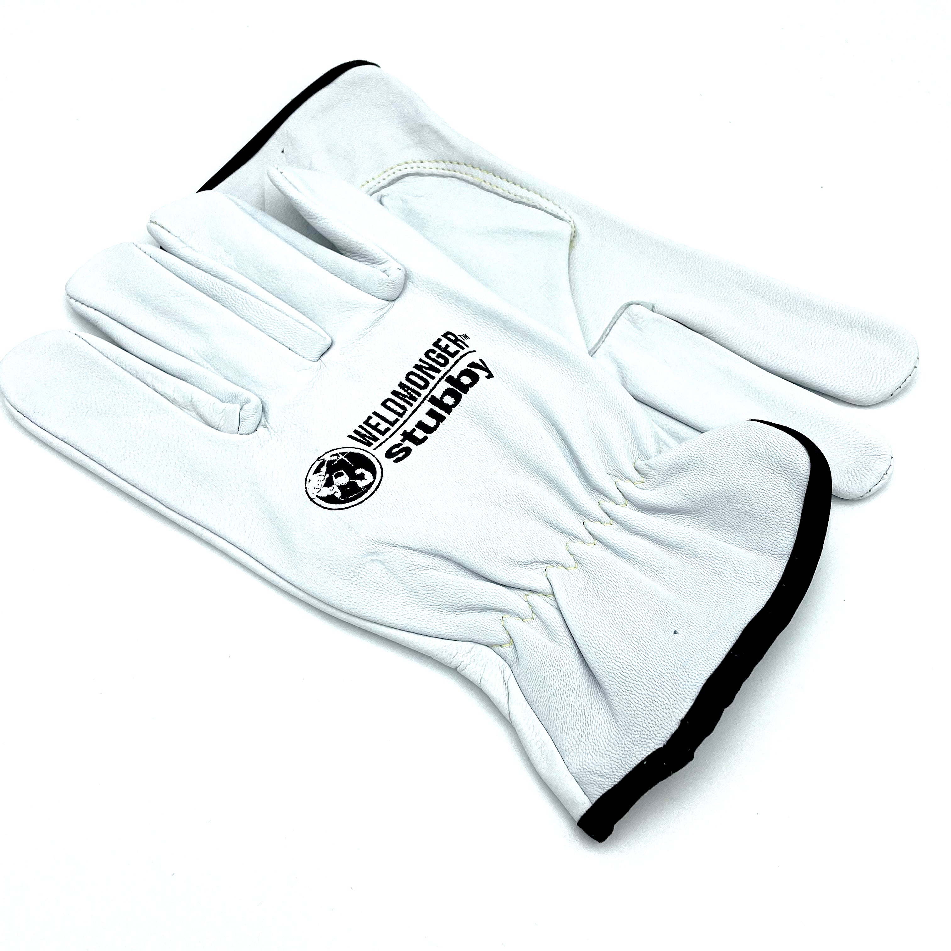 Weldmonger® TIG Welding Gloves - White "Stubby®"