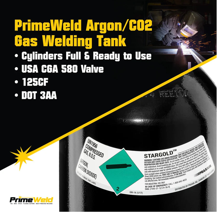 100% Argon Gas Full Bottle for TIG Welding