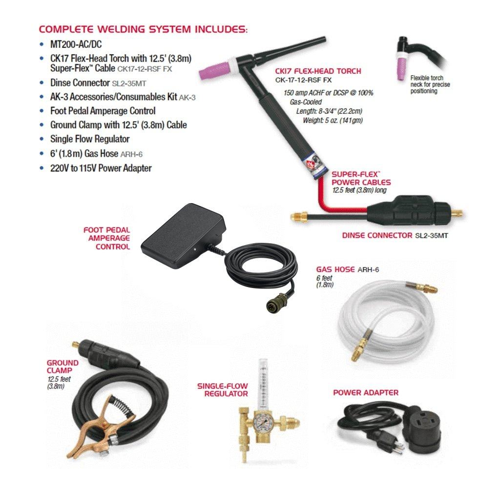 CK Worldwide TIG Welding System (MT200 AC/DC)