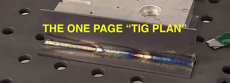 one page tig plan, tig welding for beginners