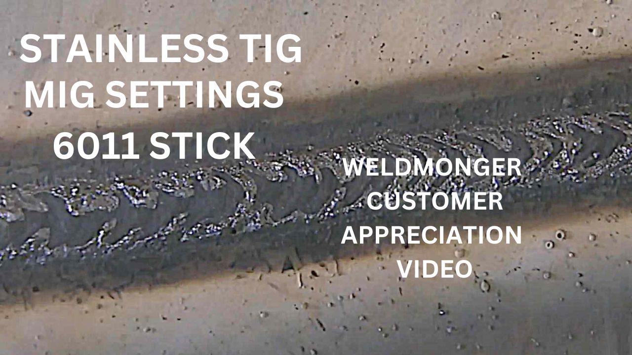 quick tips for stainless holes, mig settings, and 3/32" 6011 stick welding