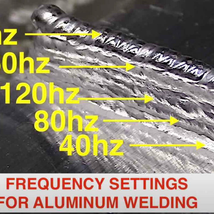 ac frequency settings for aluminum tig welding