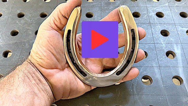 tig brazing with silicon bronze on a horsehoe