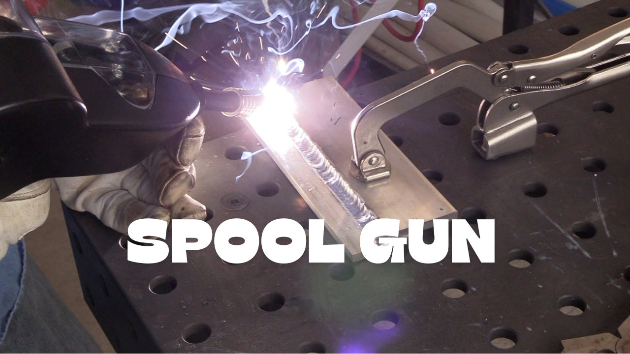 Spool gun mig welding aluminum and primeweld mig180 