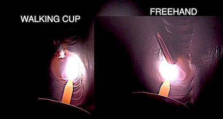 walking the cup vs freehand video tig welding carbon steel 3g plate verrtical