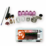Weldmonger® Navigator Clear Gas Lens Kit for 9/20 Style Torches