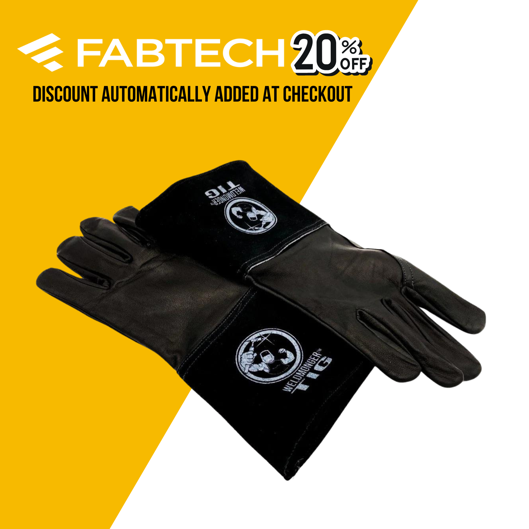 Weldmonger® TIG Welding Gloves - Black 3" Cuff