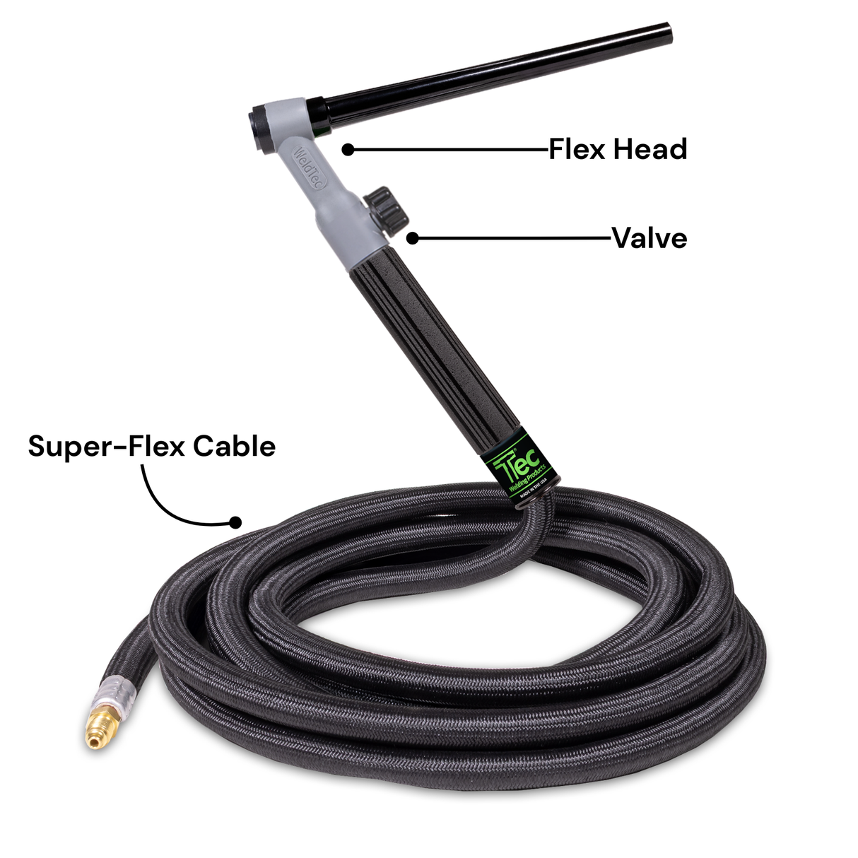 Weldtec 130 Amp #9 Style Air Cooled TIG Torch Package