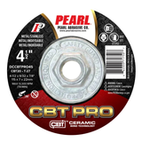 Pearl Abrasive CBT PRO Ceramic 4-1/2, Type 27 Grinding Wheel