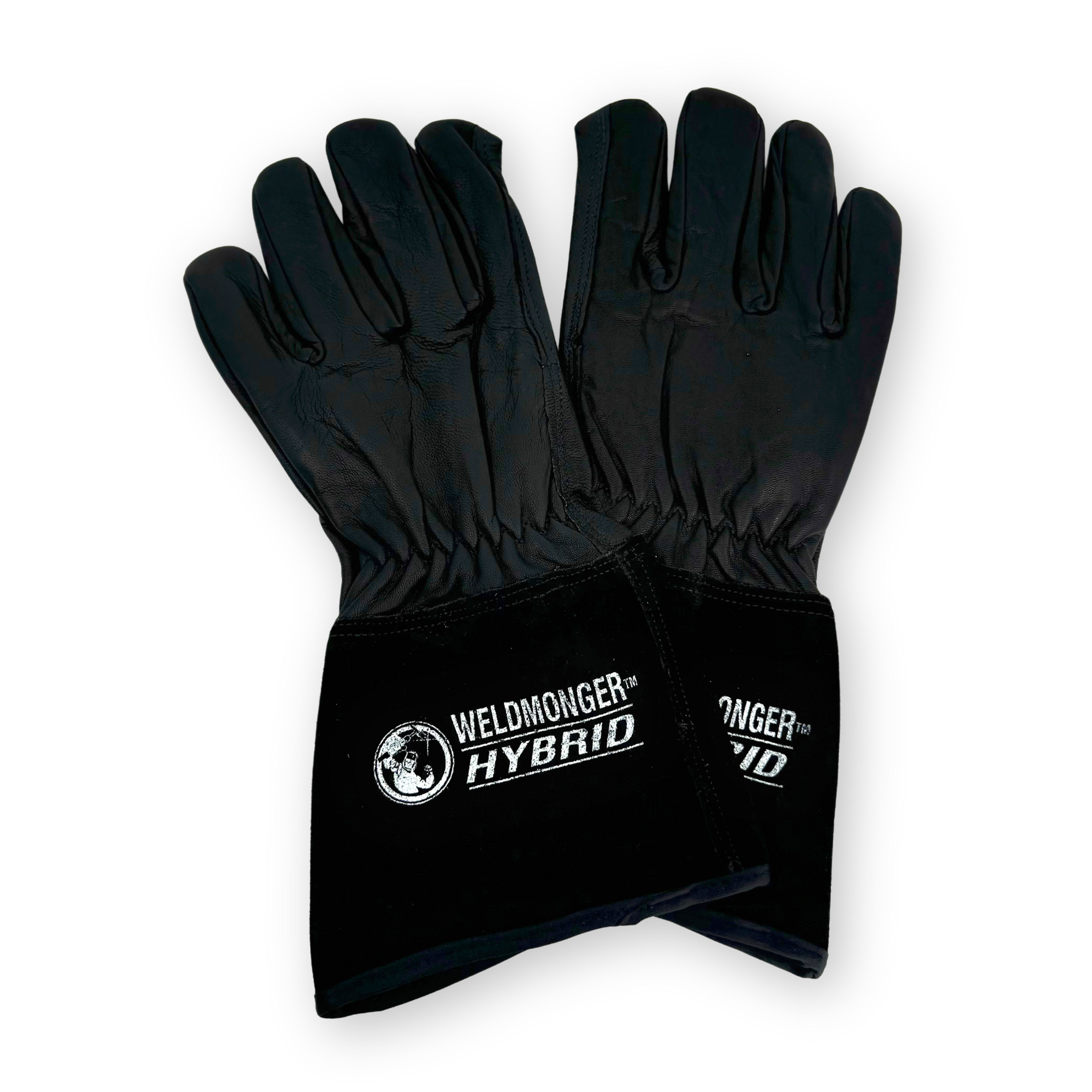 Weldmonger® Hybrid TIG/MIG Welding Gloves - Black 5" Cuff