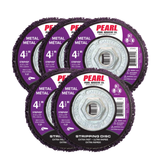 Pearl Abrasive Non-Woven Extra Fast Stripping Disc 4 1/2, Type 27 Grinding Wheel