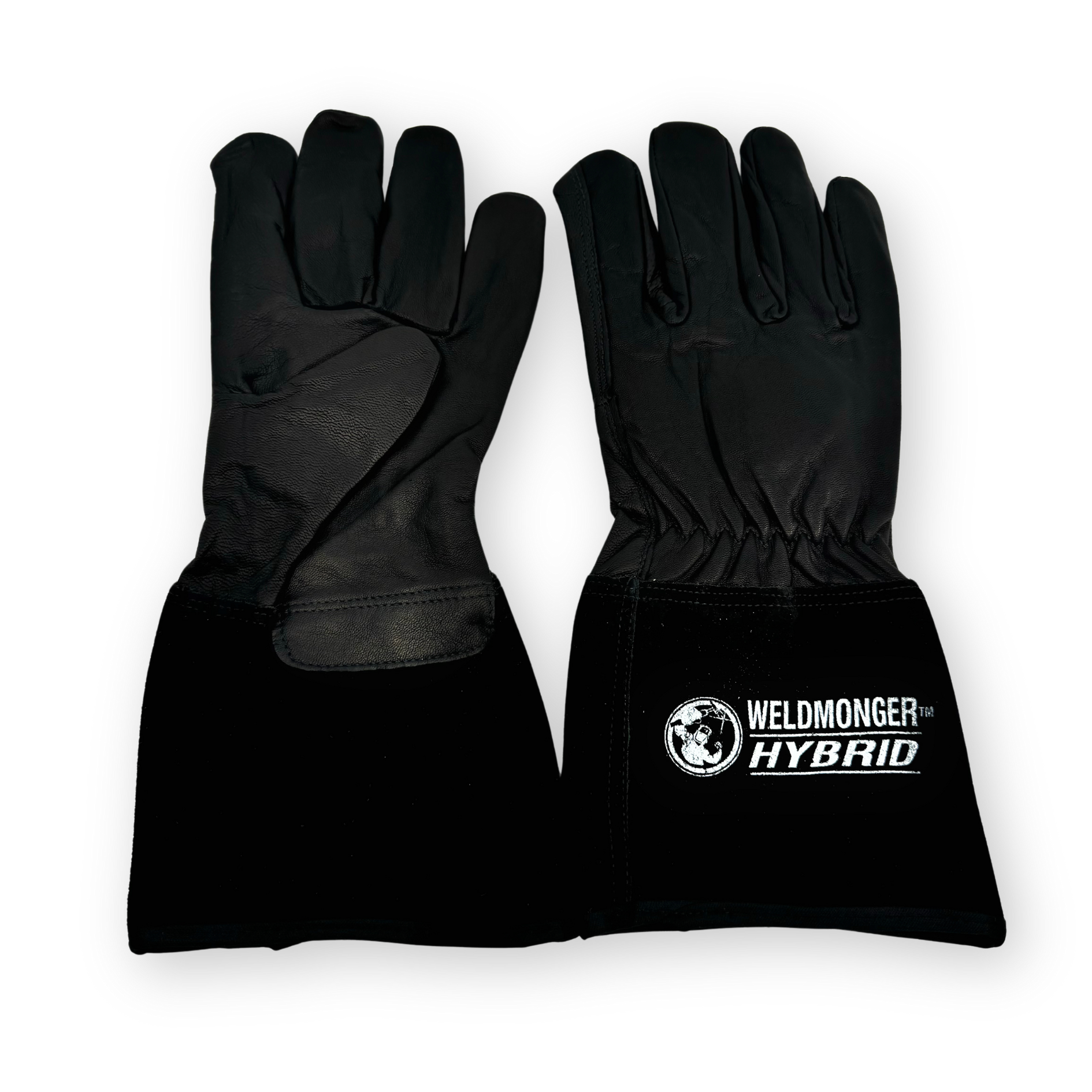 Weldmonger® Hybrid TIG/MIG Welding Gloves - Black 5" Cuff