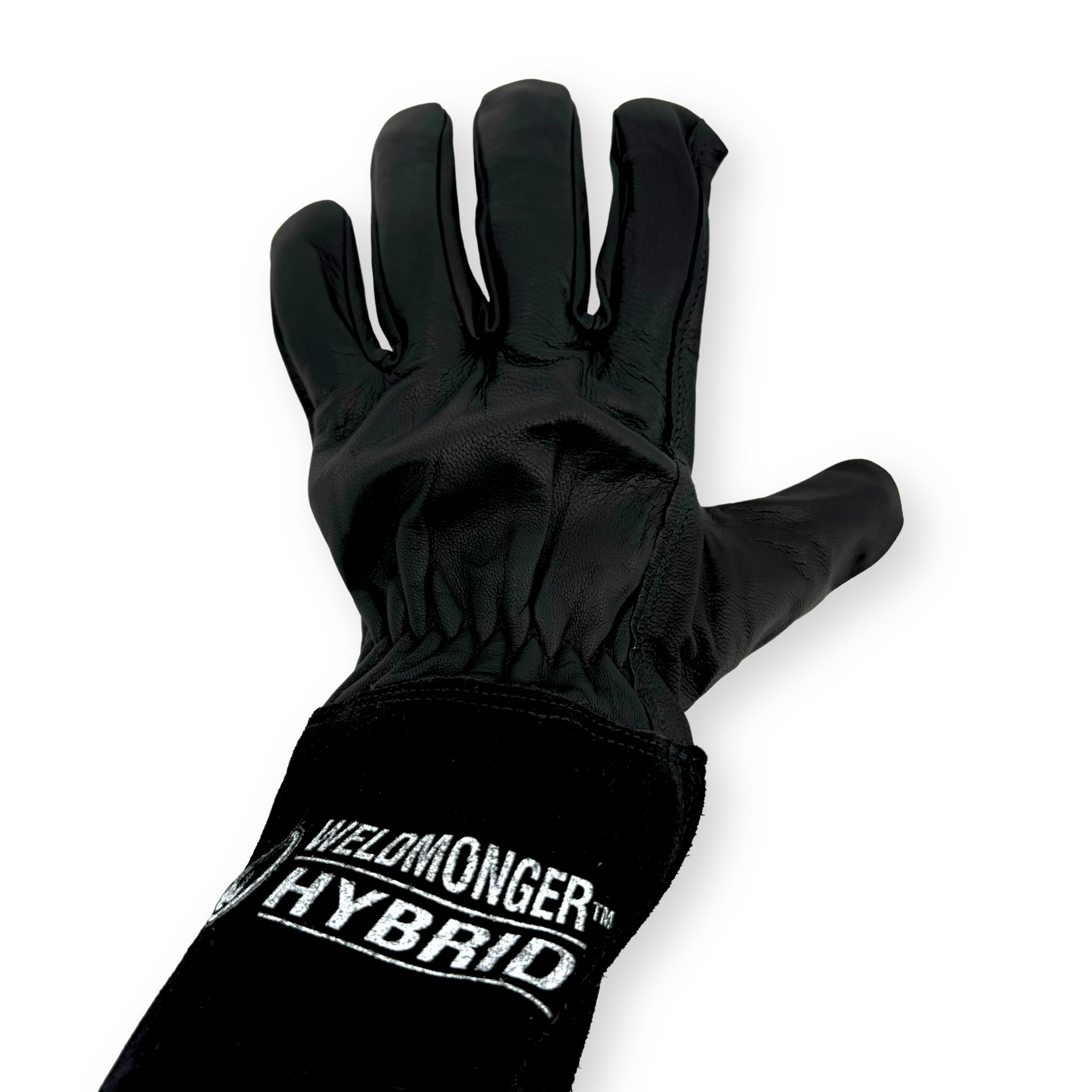 Weldmonger® Hybrid TIG/MIG Welding Gloves - Black 5" Cuff