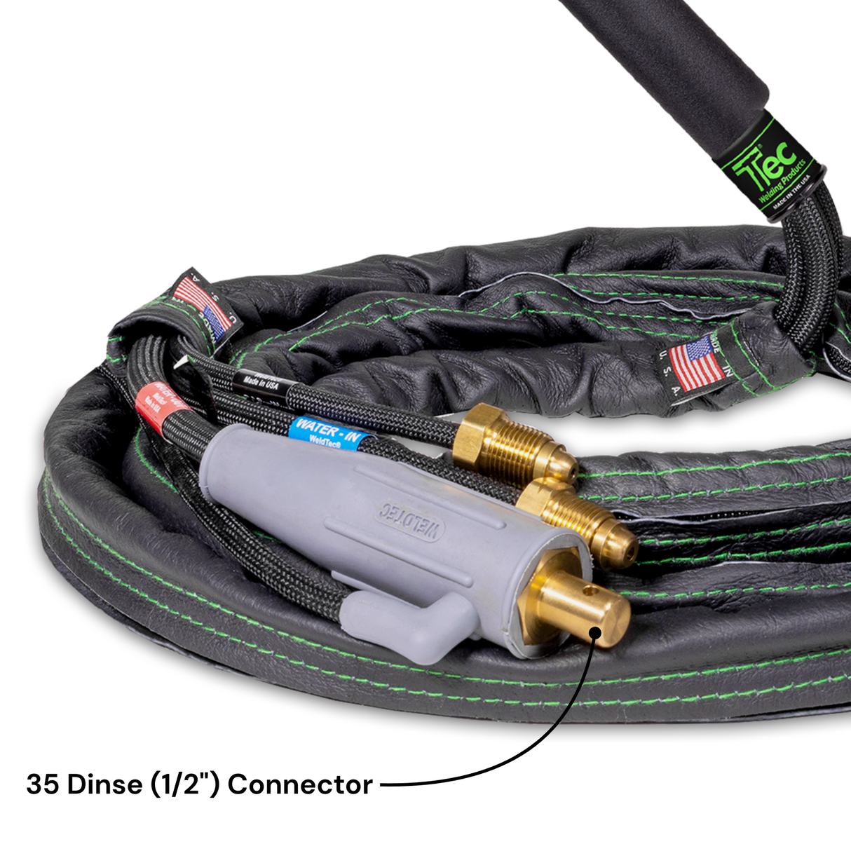 Weldtec 3578W Water Cooled Dinse Connector 35/50 (1/2")