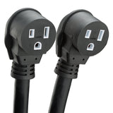 PrimeWeld 6/3 Extension and Splitter STW 50 Amp NEMA 6-50P Plug to (2) 6-50R Receptacle Y Adapter Cord