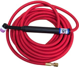 CK24 Air Cooled Cut-Down TIG Torch Kit, 80A, 25', 1-Pc, Super-Flex, CK24-25SF-CD, With Cut-Down Accessory Kit