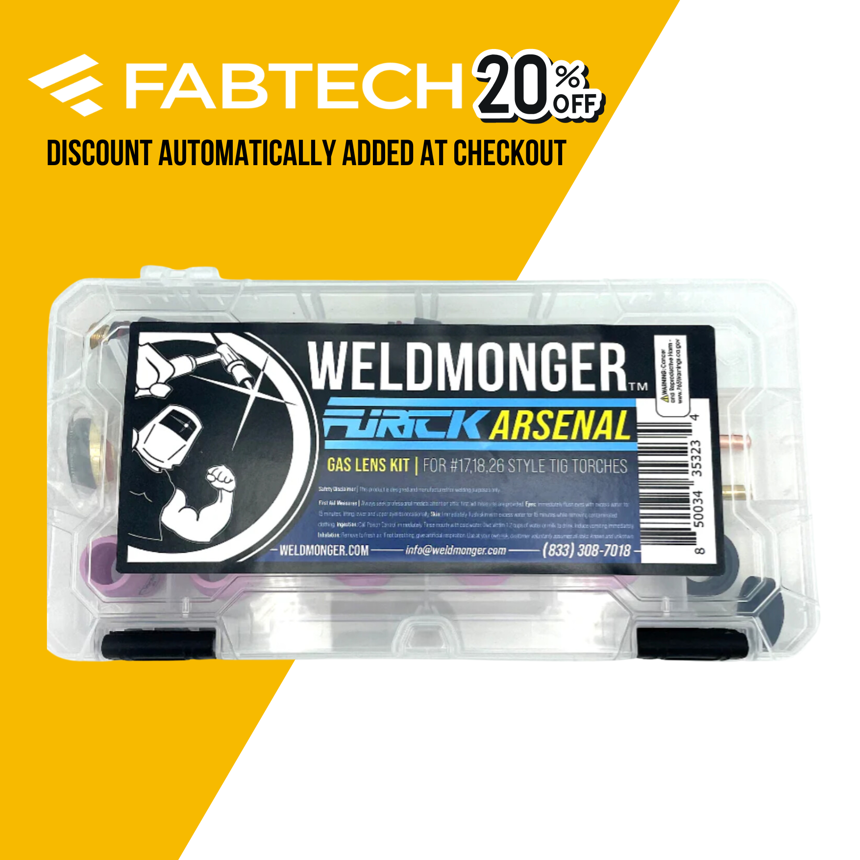 Weldmonger® Furick TIG Arsenal Kit For #17, 18, 26 Torches