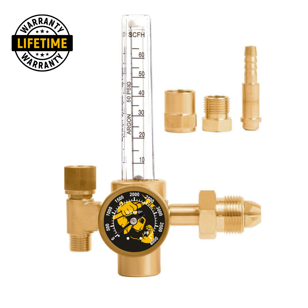 WELDMONGER® Single Output Argon Regulator Flowmeter