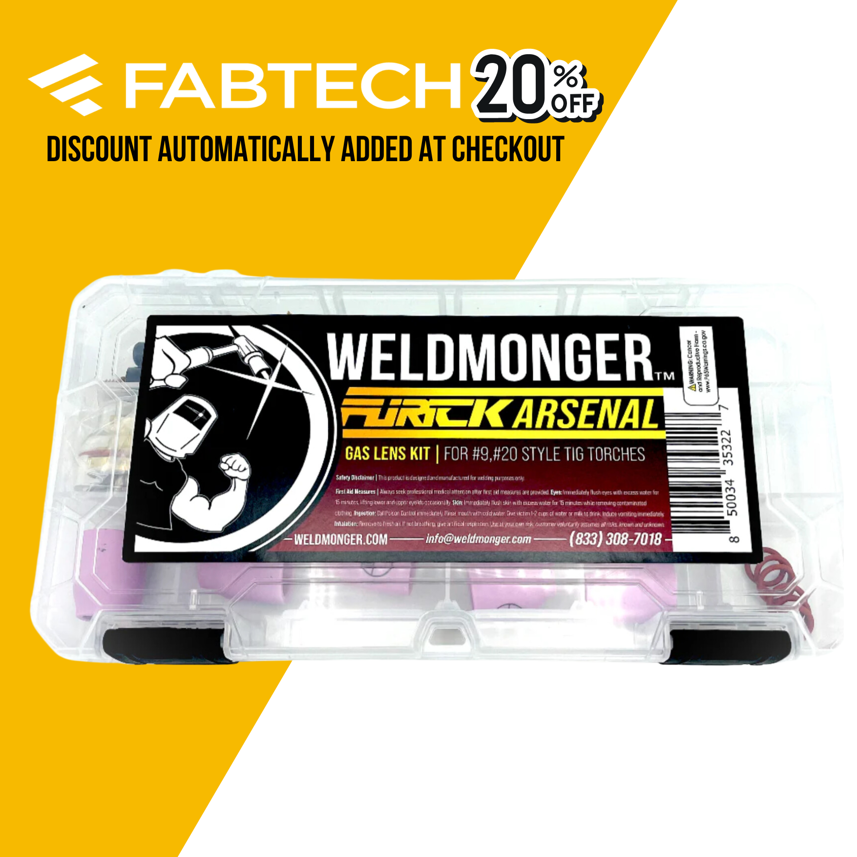 Weldmonger® Furick TIG Arsenal Kit For #9 AND 20 Style Torches