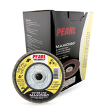 Pearl Abrasive Silver Line™ Aluminum Oxide Maxidisc™ 4-1/2, Type 27 Flap Disc