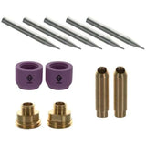 CK24 Water Cooled TIG Torch Kit, CUT-DOWN, 180A, 12.5', 3-Pc, Super-Flex, CK24W-12SF-CD