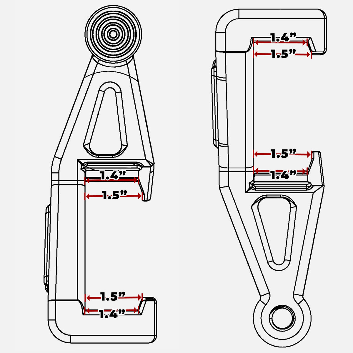 Fireball Tool Lumber Maximus Clamp 2" x 4" (Single Clamp Set)