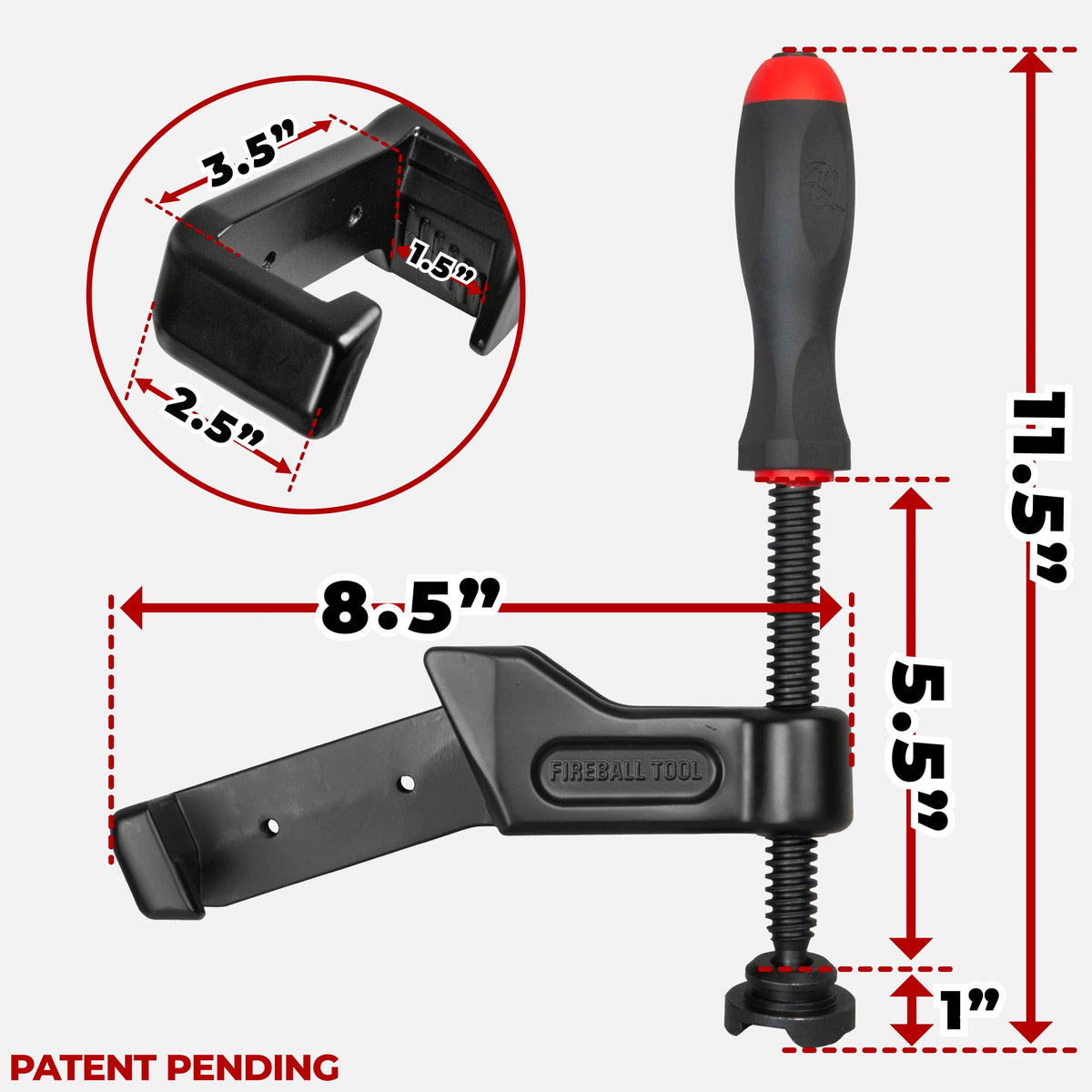 Fireball Tool Lumber Maximus Clamp 2" x 4" (Single Clamp Set)