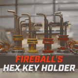 Fireball Tool Hex Key Holder (Low Profile)