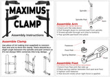 Fireball Tool Maximus Bar and Dog Clamp (2 Sets of Clamps)