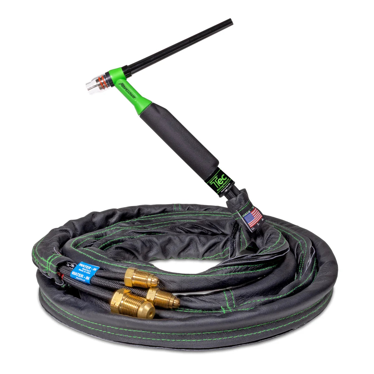 Weldtec Speedway 320 Amp #20 Water-Cooled TIG Torch Package, Super-Flex Cables, Leather Cable Cover