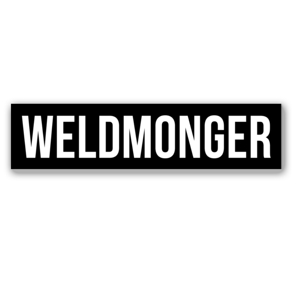 Weldmonger® Brand Bumper Sticker