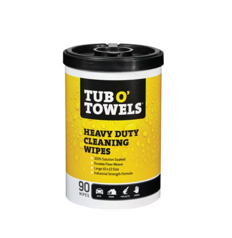 Tub O Towels Heavy Duty Cleaning Wipes - 90 Count Dispenser (1/PK)