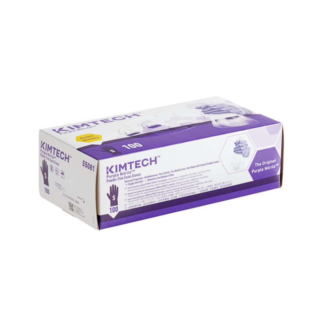 Kimberly-Clark® Kimtech™ Purple Nitrile Gloves - Powder-Free 100/Box