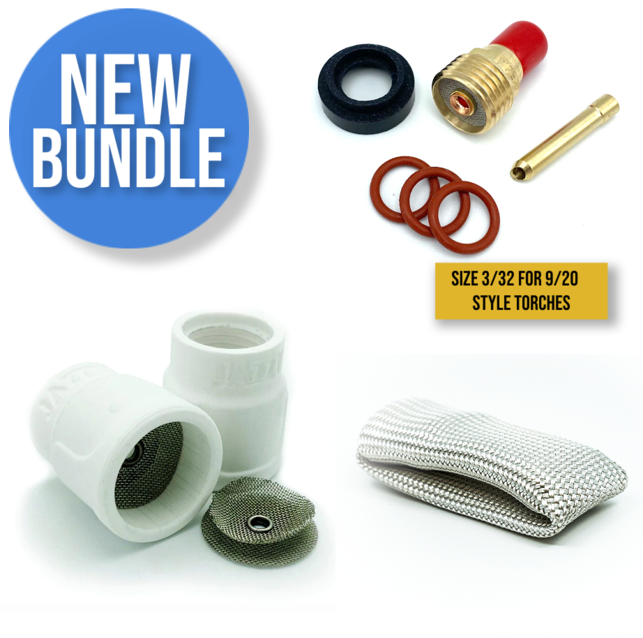 WELDMONGER® Furick Jazzy #10 Ceramic, TIG Finger®, Adapter Kit Bundle