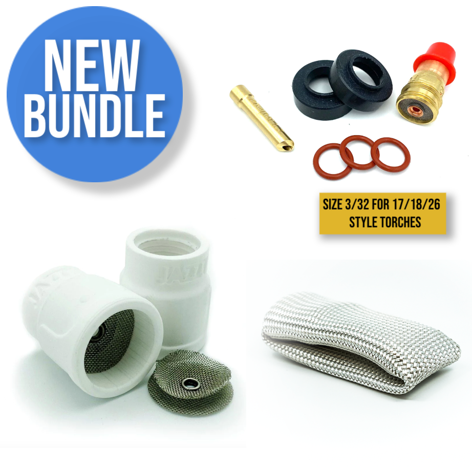 WELDMONGER® Furick Jazzy #10 Ceramic, TIG Finger®, Adapter Kit Bundle