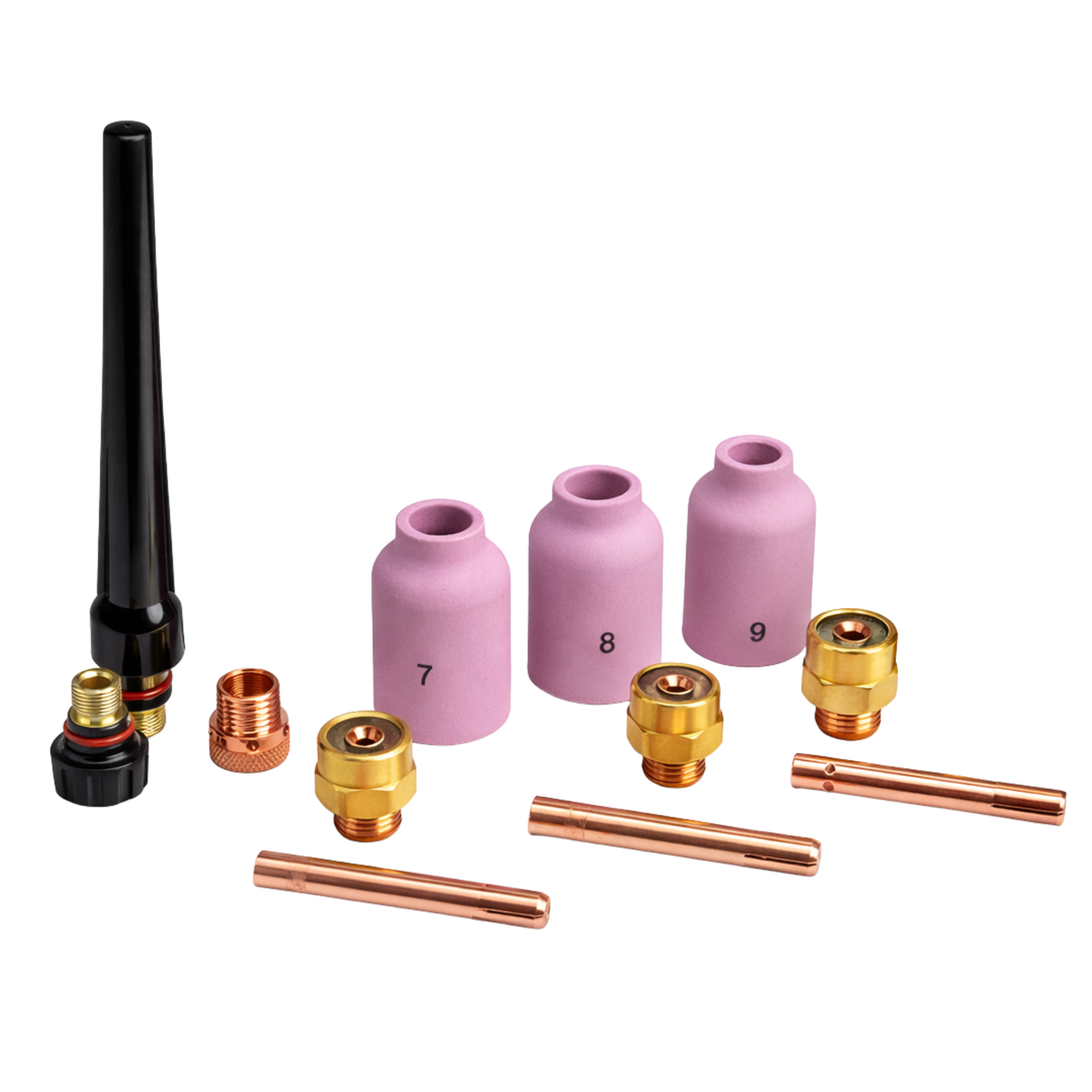 Weldtec AK-450 TIG Accessory Kit (3/32, 1/8, 5/32 parts)