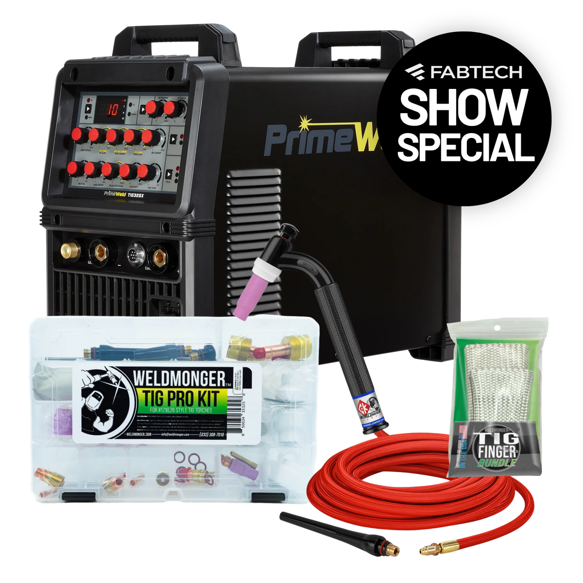 Weldmonger®/PrimeWeld TIG 325x Air Cooled PRO Bundle