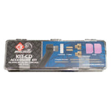 CK24 Air Cooled Cut-Down TIG Torch Kit, 80A, 25', 1-Pc, Super-Flex, CK24-25SF-CD, With Cut-Down Accessory Kit