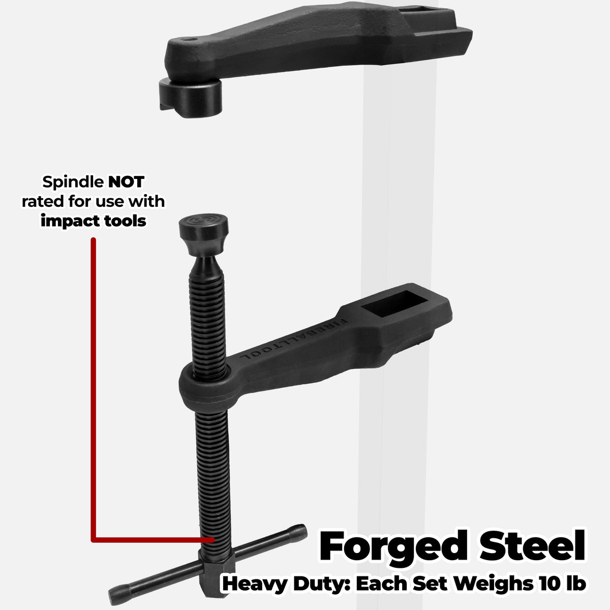 Fireball Tool Maximus Bar and Dog Clamp (2 Sets of Clamps)