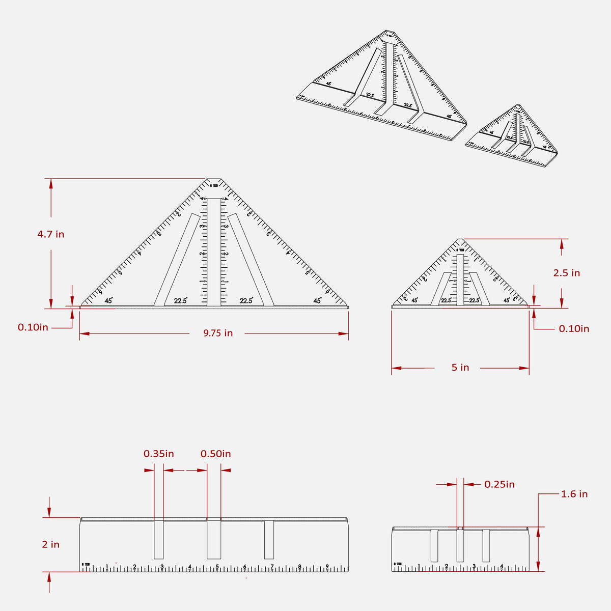 Fireball Tool Miter Square