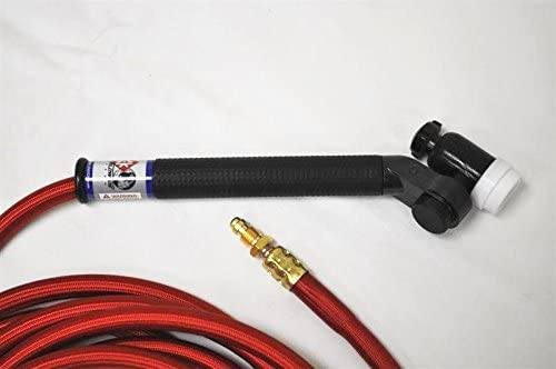 * CK Worldwide | TIG Torch #17 - 3 Series FL150 (Gas Cooled) (CK-FL1512SF) W/ 12.5ft. Super Flex Cable