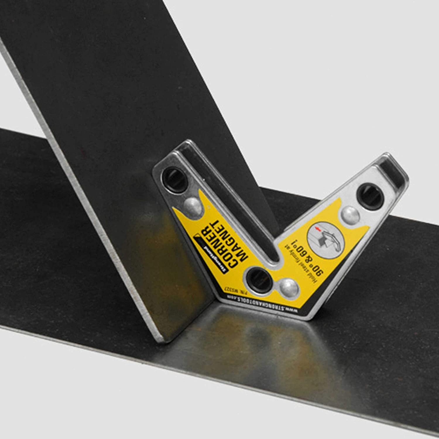 Strong Hand Tools - Magnetic Corner Squares (Twin Pack) 120°, 90° & 60° Angle Setting