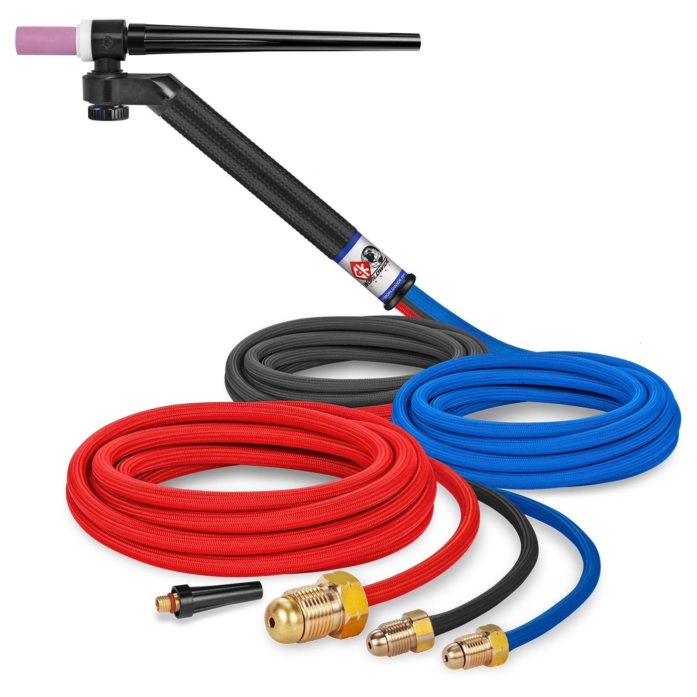 CK Worldwide FL230 Water Cooled TIG Torch w/ 12.5' Super Flex Hose