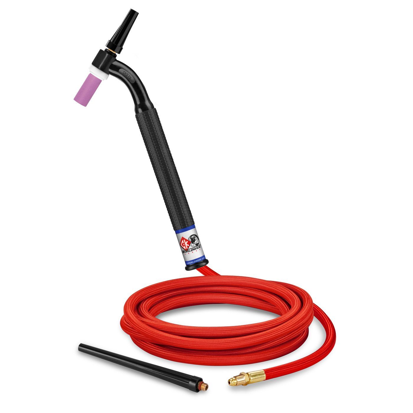 CK Worldwide TIG Torch #9  - 2 Series Flex Head (Gas Cooled) (CK9-12-RSF FX) W/ 12.5ft. Super Flex Cable
