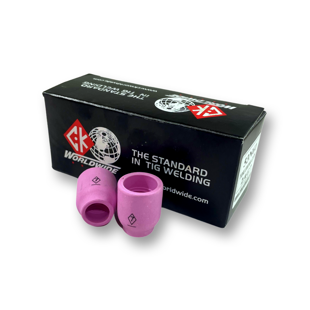 CK #7 Stubby Alumina Cups (Box of 10) 2AG7 — Weldmonger Store