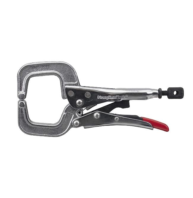 Strong Hand Tools | 6" Locking C-Clamp w/ Round Tip